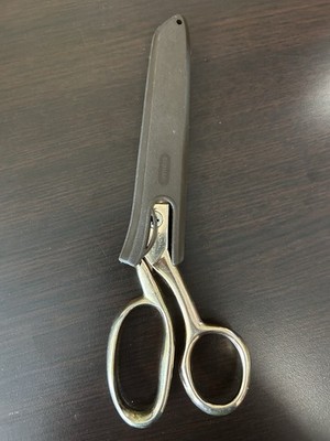 Vintage Gingher Gold Plated Steel Dressmaker Shears 8  Sheffield England