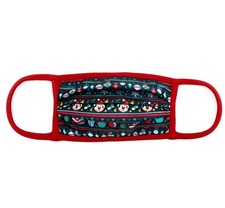 Disney Face Mask Adult L Minnie Mouse Christmas Ornaments Presents Snowflakes