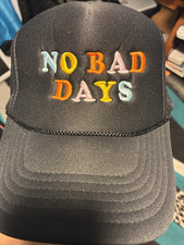 Otto Trucker Hat Black Mesh Back No Bad Days ...