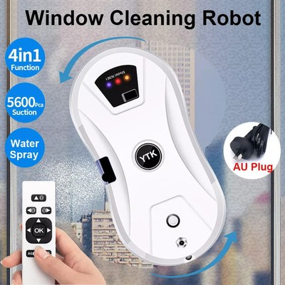 Intelligent Window Cleaner Robot With Automatic Water Spray Remote Control Wash
