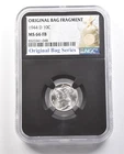 1944-D Mercury Dime Original Bag Fragment MS66 FB NGC *6144