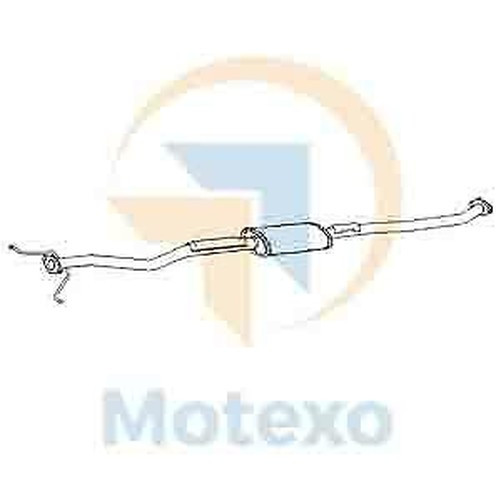 Klarius KA42X Auspuff Mitte Dose Carens II 1.8 02-06-image