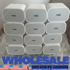 USB C Fast Charger Cube 20W PD Adapter Lot For iPhone 17 16 15 14 X Samsung iPad