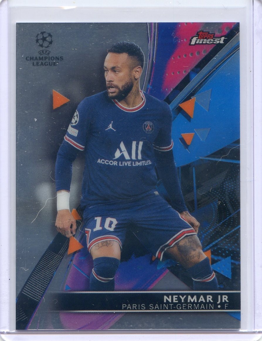 2021-22 Topps Finest UEFA Champions League #25 Neymar Jr - Paris Saint-Germain