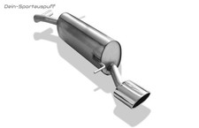 FOX Edelstahl Sportauspuff VW Polo 6R 1.4 GT u. GTI 140x90mm oval eingerollt