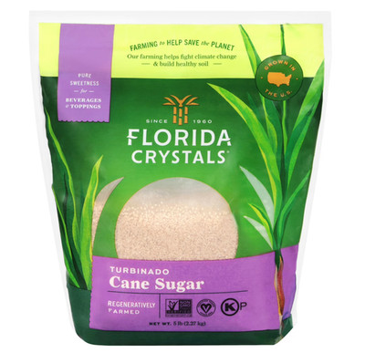 Florida Crystals Turbinado Cane Sugar, 5 lb Pouch