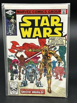 Marvel Comics Star Wars #47 Droid World Bronze Age C-3PO R2-D2 First Printing