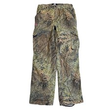 Baggy Mossy Oak Brush Camo Cargo Pants Women M Hunting Woods Outdoors 30x31