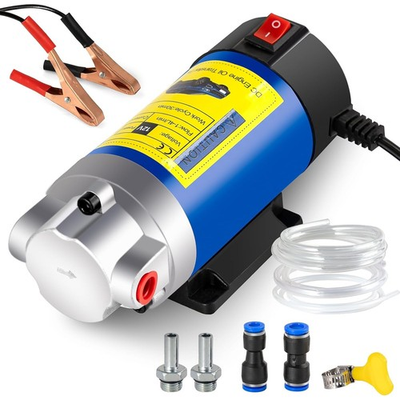 #ad Oil Extractor Pump12V 100W Self Priming Electric Fluid Transfer Pump for Engine $28.99