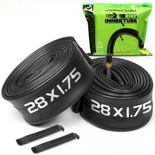 Bicycle Tube W/ 2 Tire Levers 32mm AV Schrader Valve For Kids Road MTB Bike Tire