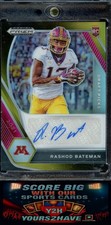 RASHOD BATEMAN 2021 PANINI PRIZM DRAFT PICKS BLACK GOLD PRIZM RC AUTO 04/05 SSP