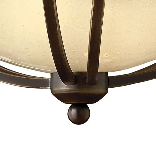 Hinkley Lighting H4660 2 Light 16.75"W Indoor Semi-Flush Ceiling - Nickel - Picture 4 of 6