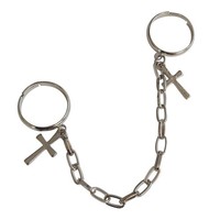1 StüCk Punk Stil Kette Ring Hand Schmuck Mode Finger Ring (Silber)