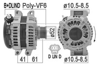 ERA 209460A Generator, Lichtmaschine FüR Jeep Grand Cherokee IV (Wk, WK2)