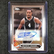 2023-24 Topps Chrome Basketball DEVONTE' GRAHAM Topps Chrome Auto Base #DG