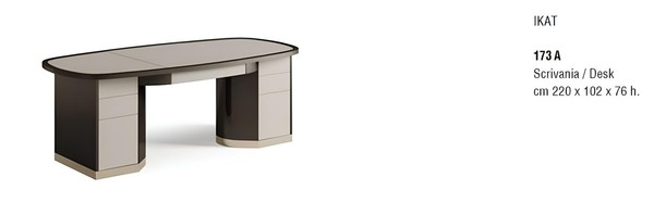 MöBel Schreibtisch Echtholz Tische Italienische MöBel BüRo Tisch Einrichtung Neu-image