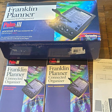 3Com Palm III Franklin Planner PDA Organizer Complete Open Box Vintage