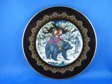 Porzellan Wandteller Heinrich M&auml;rchen aus dem alten Russland - Zar B&auml;r