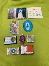 Religious Christian Vintage Lot Of 10 Refrigerator Magnets-