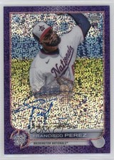 2022 Topps Chrome Rookie Purple Speckle Refractor /299 Francisco Perez Auto 06rp