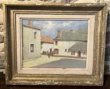 Signed Oil: Carrefour In Saint-Philbert-De-Grand-Lieu Nantes Vendée