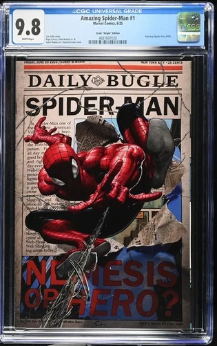 Amazing Spider-Man #1 Clayton Crain Virgin Variant CGC 9.8 - #218 of 555