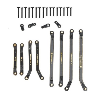 RampCrab High Clearance 4 Links Set for SCX24 For Gladiator, Gold-black 