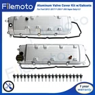 Aluminum Valve Cover Kit w/Gakset for Ford 2012-2017 F-250 F-350 Super Duty 6.2L