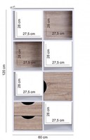 BüCherregal Weiß Regal Standregal Aktenregal Aktenschrank BüCher Holzregal