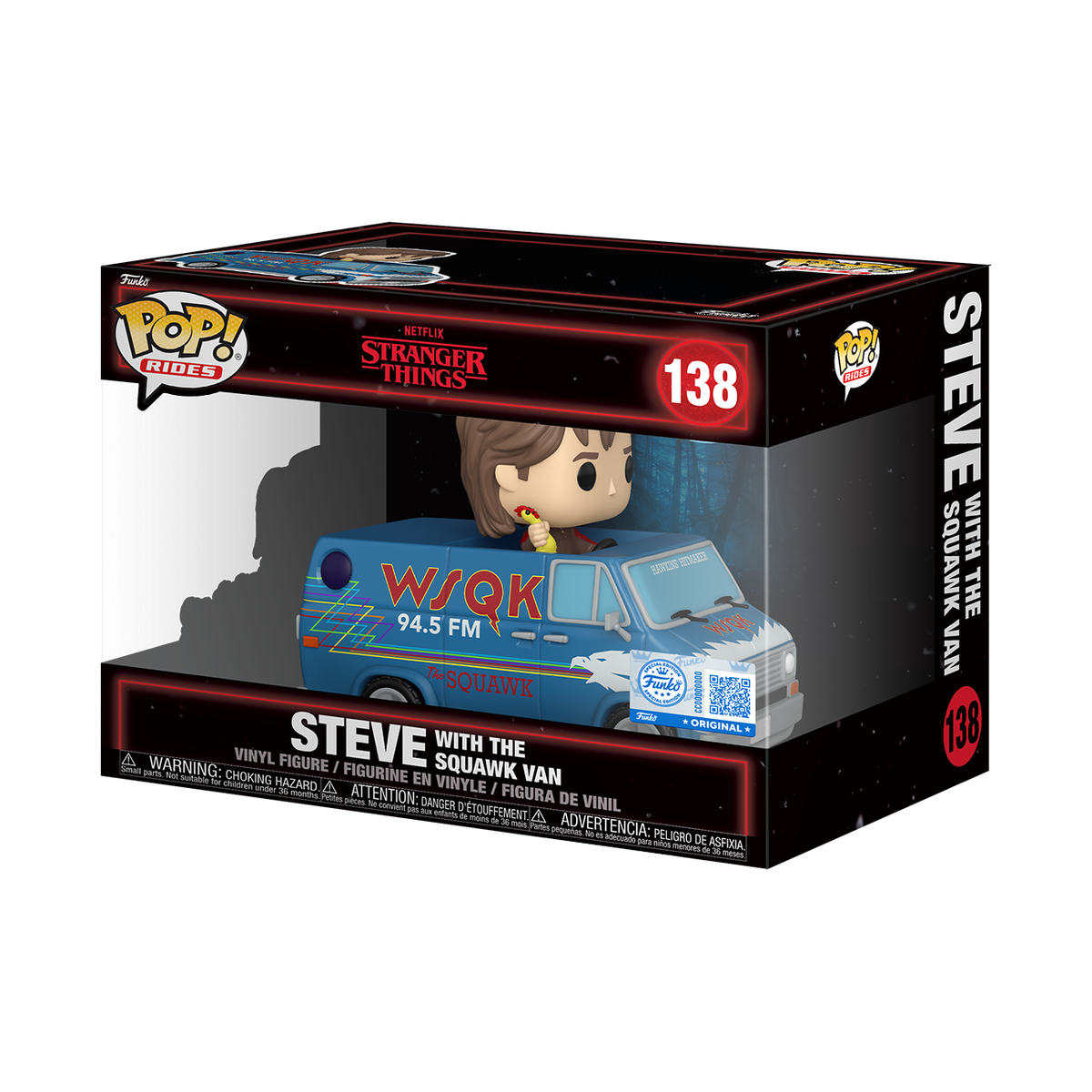 やっこ Funko Pop! Rides Deluxe Steve with Squawk Van Stranger
