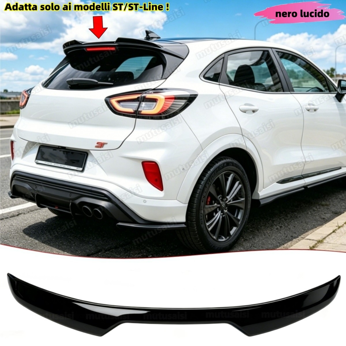 Spoiler de toit Ford Puma ST Line II 2019-2024 becquet de hayon arrière haut