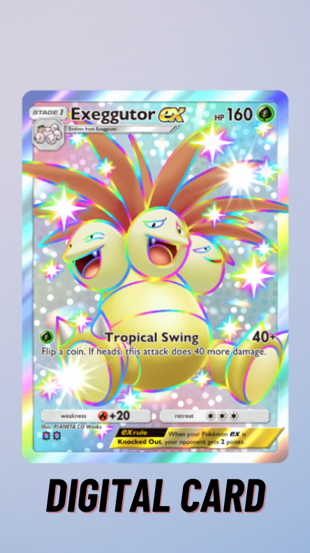Pokemon TCG Pocket Exeggutor EX Shiny Celestial Guardians 2 Star