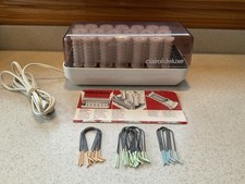 Vtg Clairol Deluxe Hair Setter Hot Rollers 20 Curlers Clips Model C-40 Works