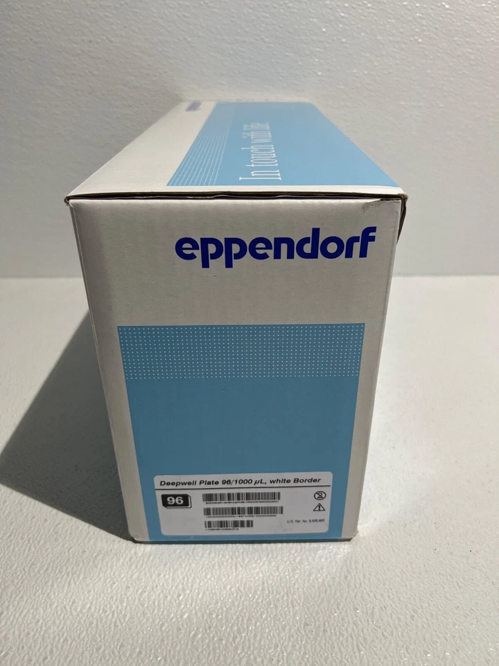 Placa Eppendorf Deepwell 96/1000uL borde blanco PCR limpia 951032603 20 placas Foto 3 de 4