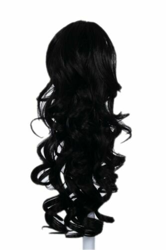 WIG ME UP Haarteil Geflochtener Zopf-Dutt – Kunstfaser, Schwarz, Mit Steckkamm, Für Tracht & Hochzeit