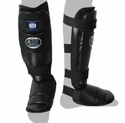 BAY  ALLROUND Fußschutz Schienbeinschoner Spann Muay Thai Thaiboxen MMA K1 K-1