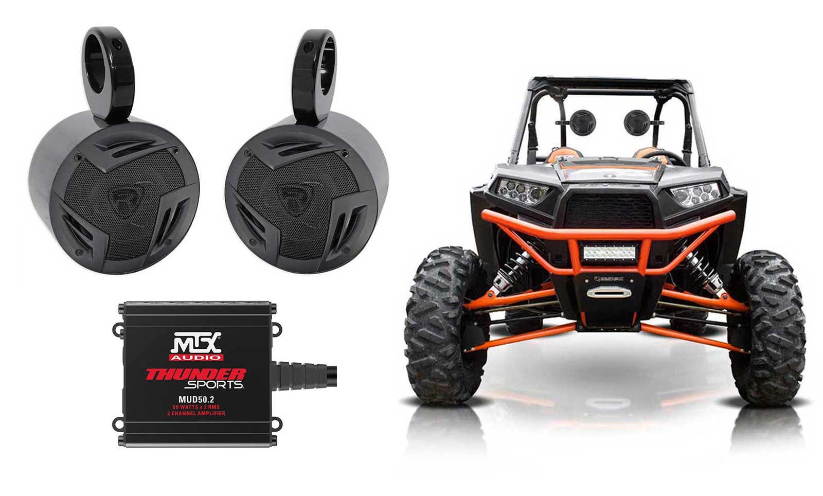 2 Колонки Rockville 525 Tower2-канальный усилитель для PolarisJEEPATVUTVRZR 32790₽