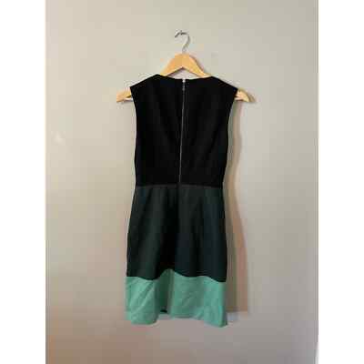 Laundry by Shelli Segal Zip-Front Cor Block Sleeveless Dress