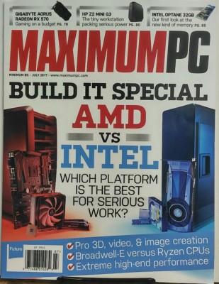 Maximum PC Jul 2017 Build It Special AMD vs Intel Which Is Best FREE SHIPPING sb
