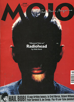 MOJO no. 91  JUne 2001 :  Radiohead   Bob Dylan   Nancy Sinatra
