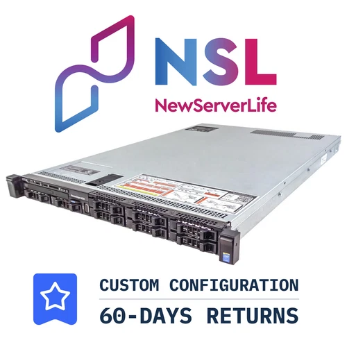 DELL PowerEdge R630 8SFF Server 2x E5-2699v3 2.3GHz =36 Cores 256GB H730 4xRJ45