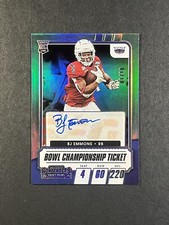 2021 Contenders Draft Picks Bowl Championship Ticket 01/10 BJ Emmons RC Auto FAU