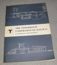 Railroad Subway History Book Stockholm Sweden Underground Railway Trains 1958