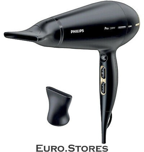 Philips HPS920 Pro Hair Dryer 2300W Ionic Care ThermoProtect Black ...