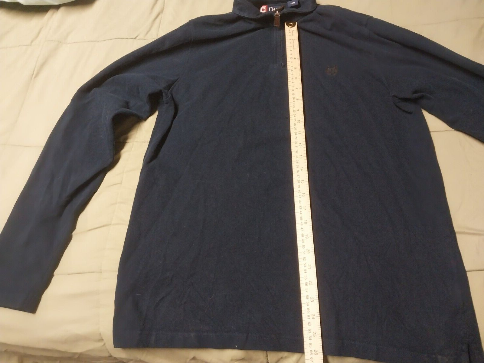 chaps quarter-zip pullover with elbow pathches - image 5