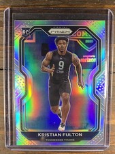 Kristian Fulton RC 2020 Panini Prizm Football Silver SP Titans Rookie Card #397