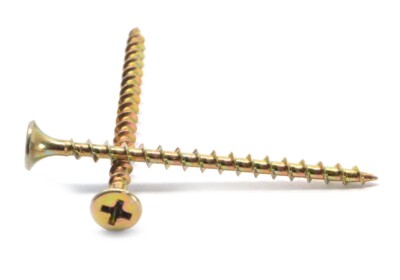 #6 x 2'' Coarse Thread Drywall Screw Phil Bugle Hd Yellow Zinc Plated