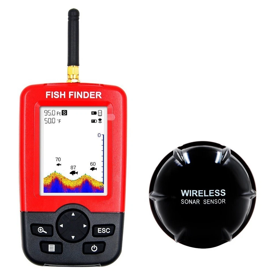 Wireless Sonar Fish Finder Underwater Depth Echo Sounder With Fishing Detector - Image 2 of 4