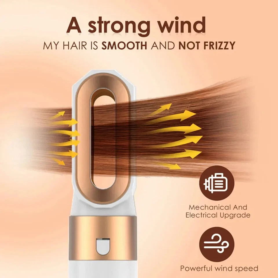 Multistyler Warmluftbürste Lockenstab Glätteisen 5in1 Haarstyler Set Heißluft - Bild 4 von 4