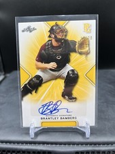 2021 Leaf Perfect Game Showcase Autographs BRANTLEY BAMBERG Yellow /20 #BABB5